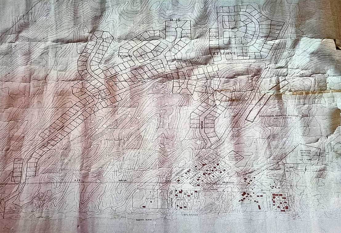 1970's Land Administration Commission map of proposed Eurong development