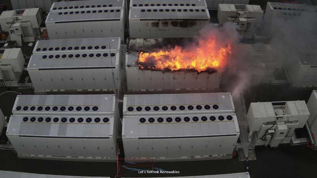 We've already had lithium battery fires in Australia. This one was in Geelong.