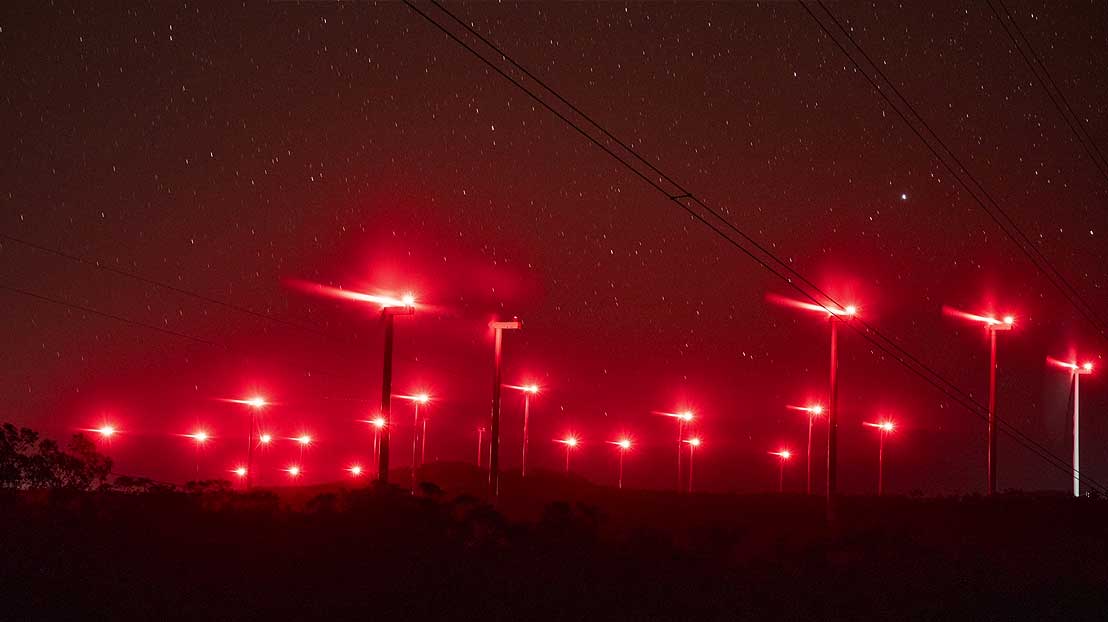 These towers will make the landscape look like a red light district, but it will instead mess with the mating of the animals.