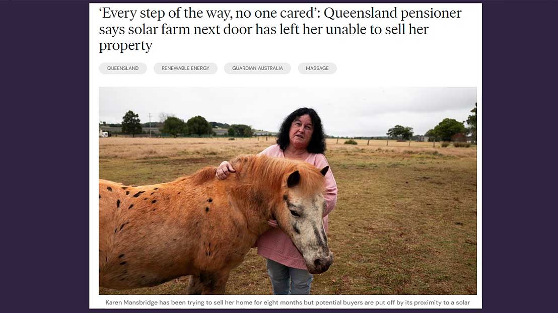 Through no fault of her own, her property is now effectively worthless.