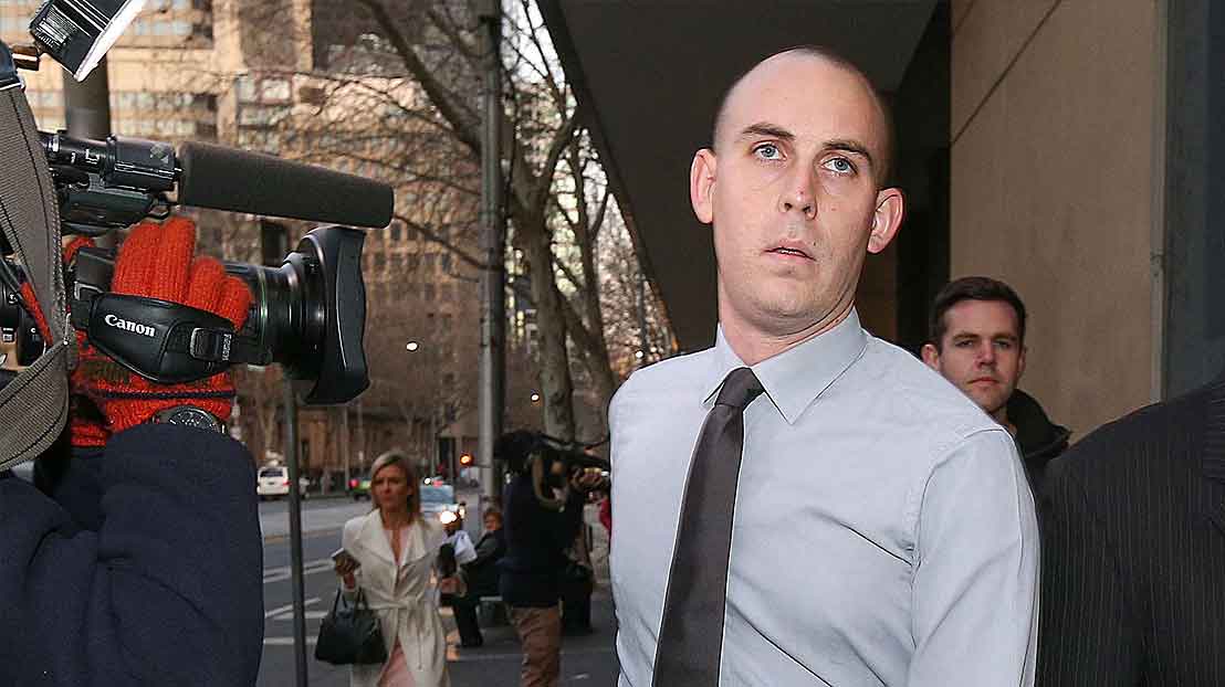 Jordan Dittloff at Melbourne Magistrates’ Court in 2015. Picture: Ian Currie / Geelong Advertiser