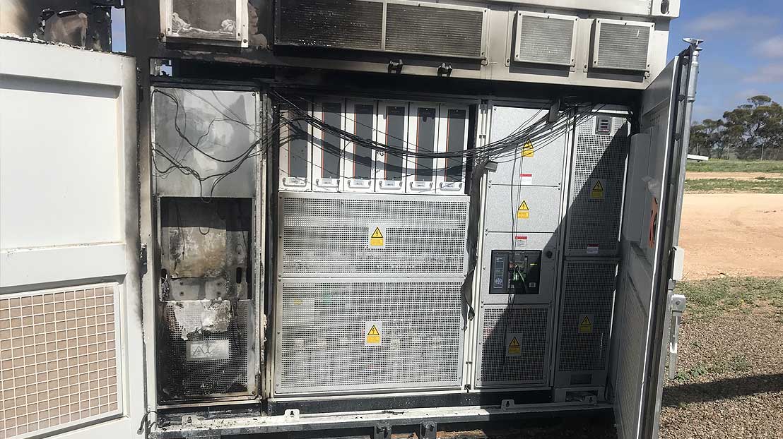 Solar generation facilities equal big on-site lithium batteries.